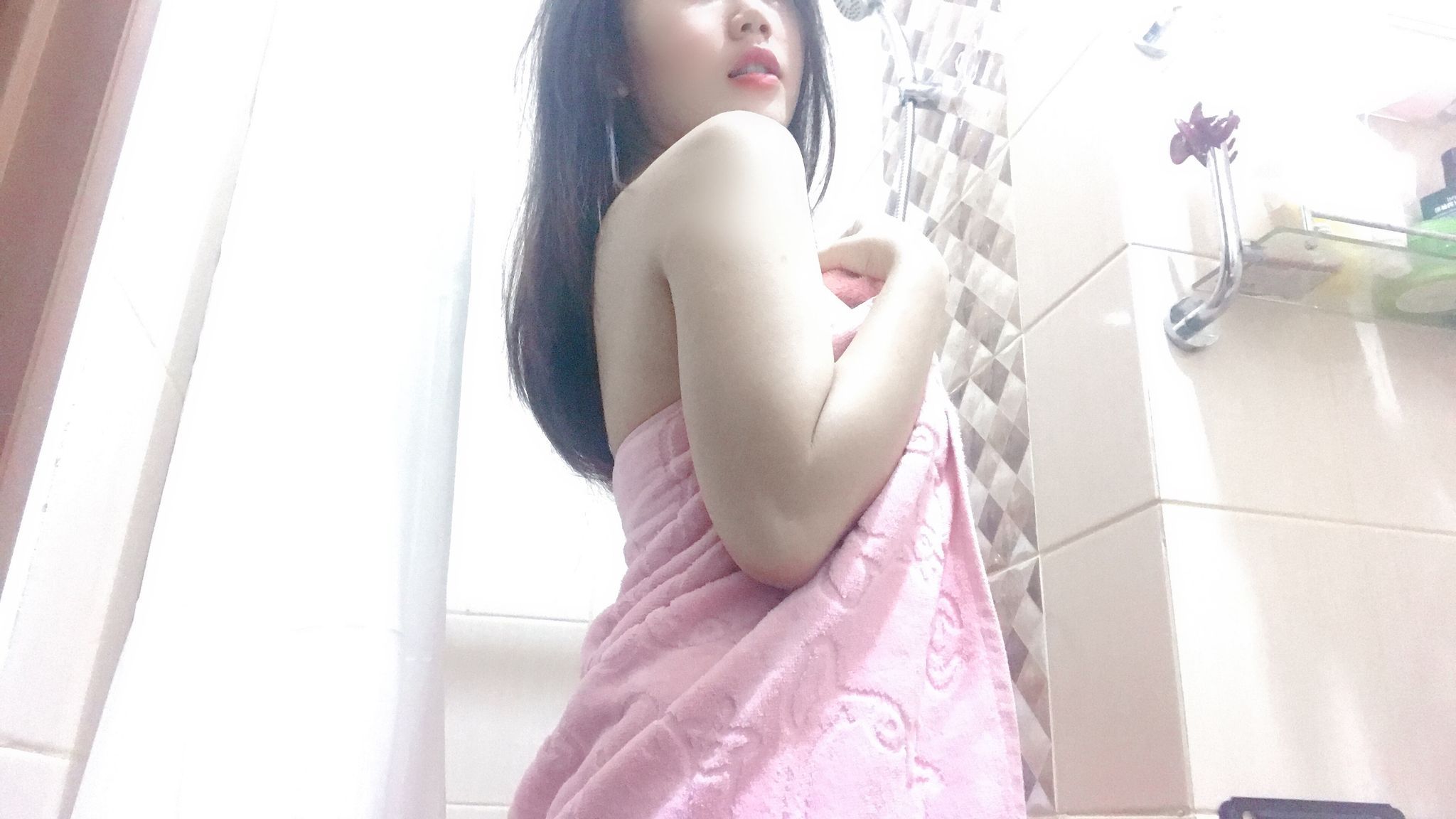 celinne : #naked #shower #bigtits #breasts #pussy