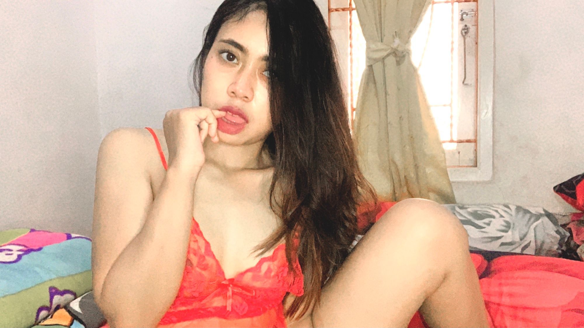 monciloisy : sexy with Red Lingerie💦