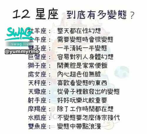 yummyrino : 你是哪種變態？😆