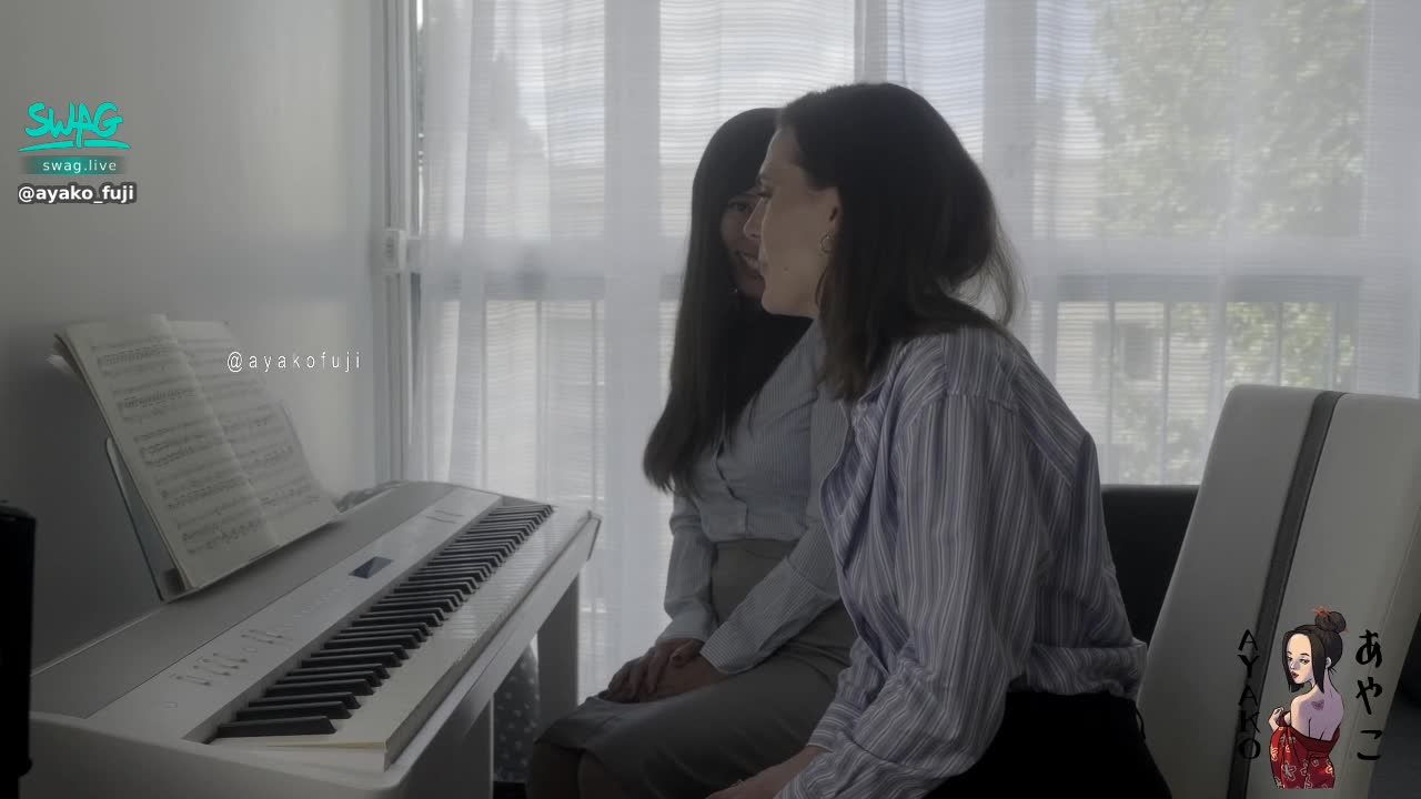 a********i : I am piano teacher, today I got trouble with my student during the class.
ピアノレッスン❤️