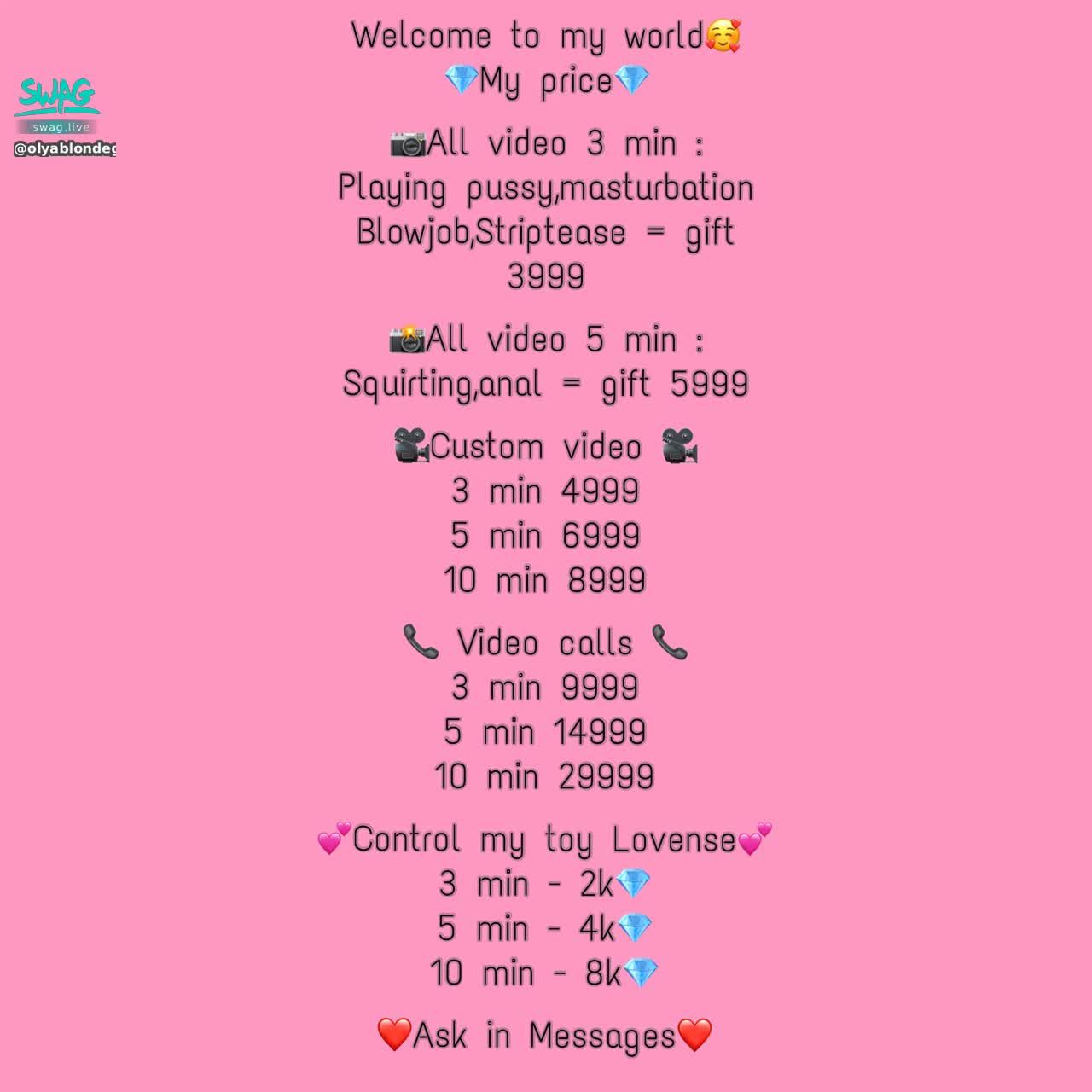 olyablondegirl : my menu
