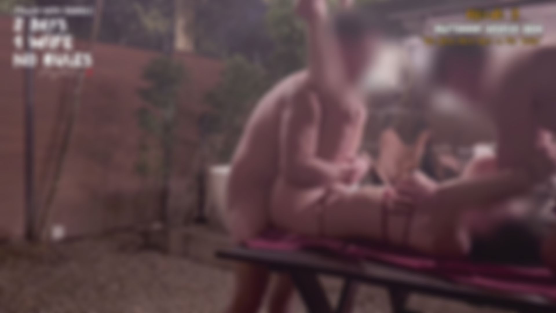 : 【人妻墮落日記：與單男兩天一夜旅行】第三集《🙈 🙉 🙊全裸BBQ：桌上才是高潮》